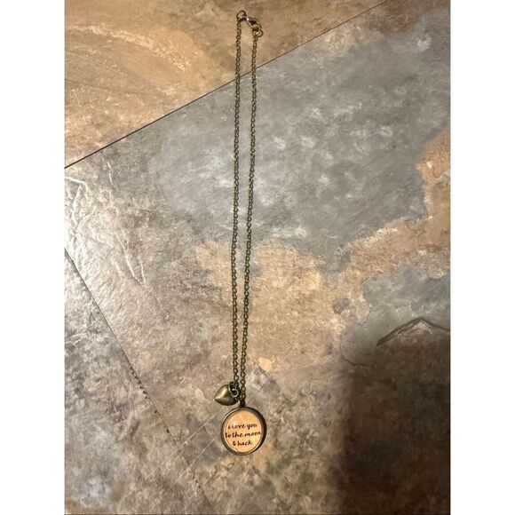 I love you to the moon and back pendant necklace - Picture 1 of 3